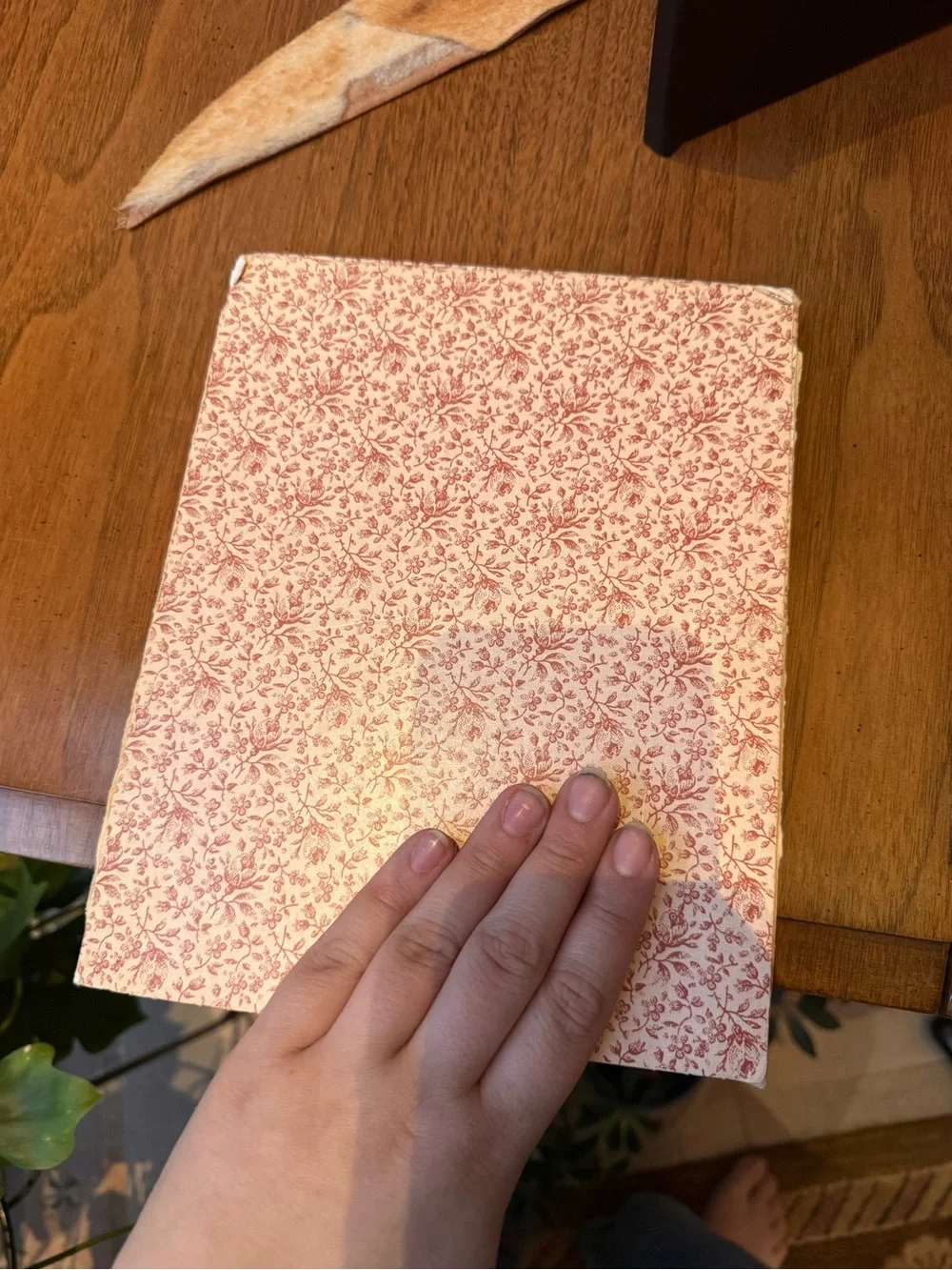 Avon Pink Floral Hardcover Book